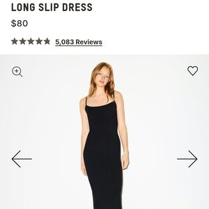 SKIMS Classic Black Maxi Dress